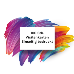 100 Stk. Visitenkarte Einseitig bedruck