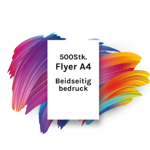 500 Stk. Flyer A4 Beidseitig bedruckt